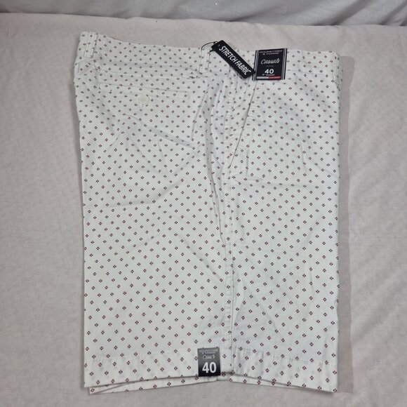 Roundtree & Yorke Men's Shorts Size 40 Casuals White Flat Front Chino (54) - Picture 4 of 13